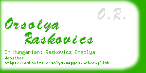 orsolya raskovics business card